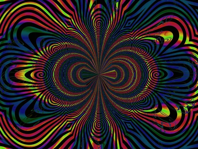 Tunnel Neon Spirale Caleidoscopio VJ Loop 4:3 Classic 60fps Screensaver