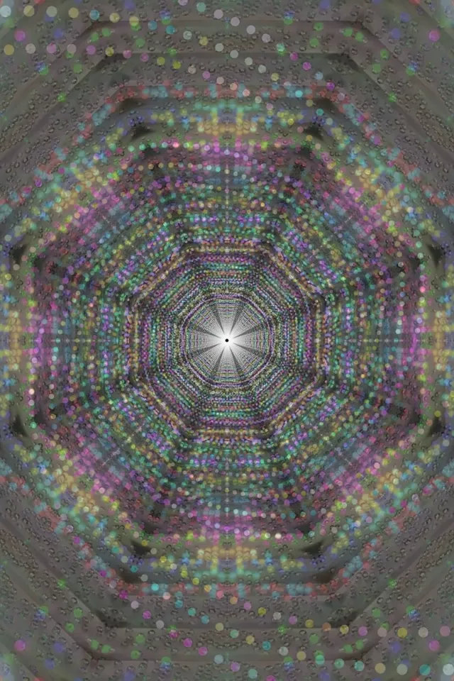 Neon Tunnel Pulserende Circulaire Vortex | 2:3 Portrait 60fps VJ Loop Screensaver
