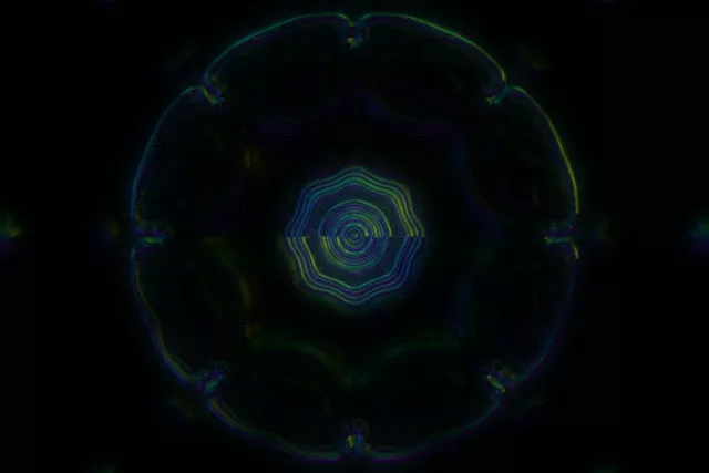 Neon Tunnel Pulsating Hexagon Vortex - 60fps Screensaver 3:2 Surface