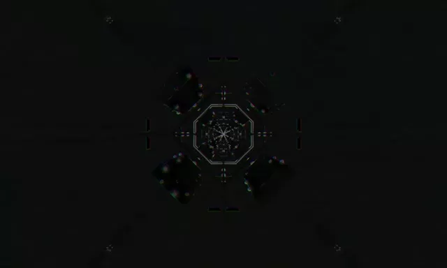 Neon Tunnel Pulsating Octagon VJ Loop 5:3 Wide 60fps Screensaver