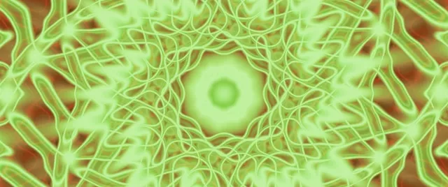 Terowong Neon Vorteks Organik Berdenyut VJLoops 2.39:1 Cinemascope 60fps Screensaver