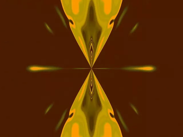 Neon Tunnel Pulsating Yellow Diamond Vortex 4:3 Classic 60fps VJ Loop Screensaver