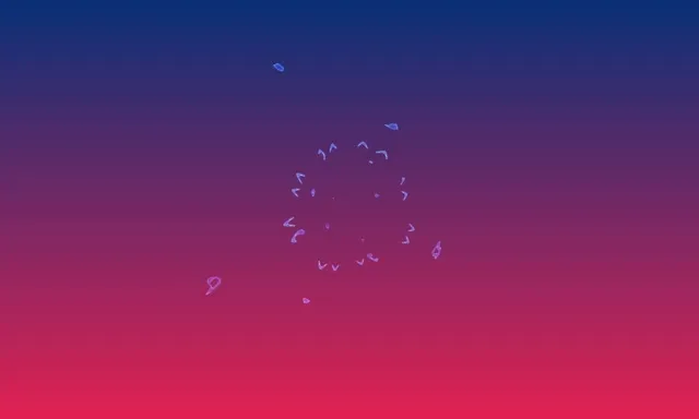 Tunel Neonowy Fraktalna Mandala VJ Loop 5:3 Wide 60fps Wygaszacz Ekranu Niebiesko-Różowy