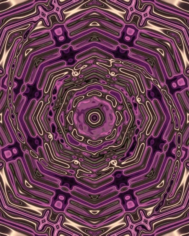 Tunnel Neon Viola Caleidoscopio Frattale Vj Loop 4:5 Instagram 60fps Screensaver