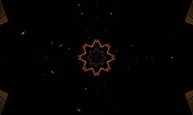 VJLoops 네온 터널 별 만화경 보라 5:3 와이드 60fps 화면보호기