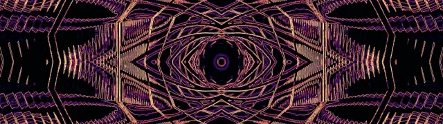 Neon Tunnel Kaleidoskop Øje 60fps 32:9 Super Ultrawide Pauseskærm Vj Loop