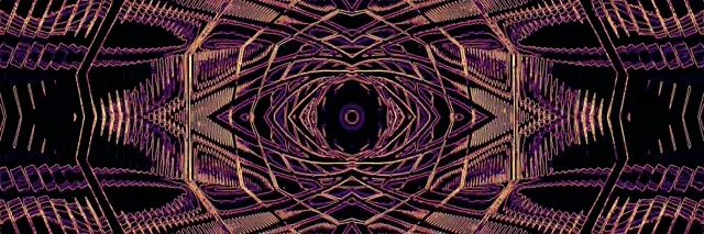 Neon Tunnel Kaleidoskop Øje Vj Loop 3:1 Triple Wide 60fps Pauseskærm