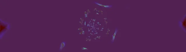 Neon Tunnel Kaleidoskop Eksplosion 32:9 Super Ultrawide 60fps Pauseskærm VJLoops