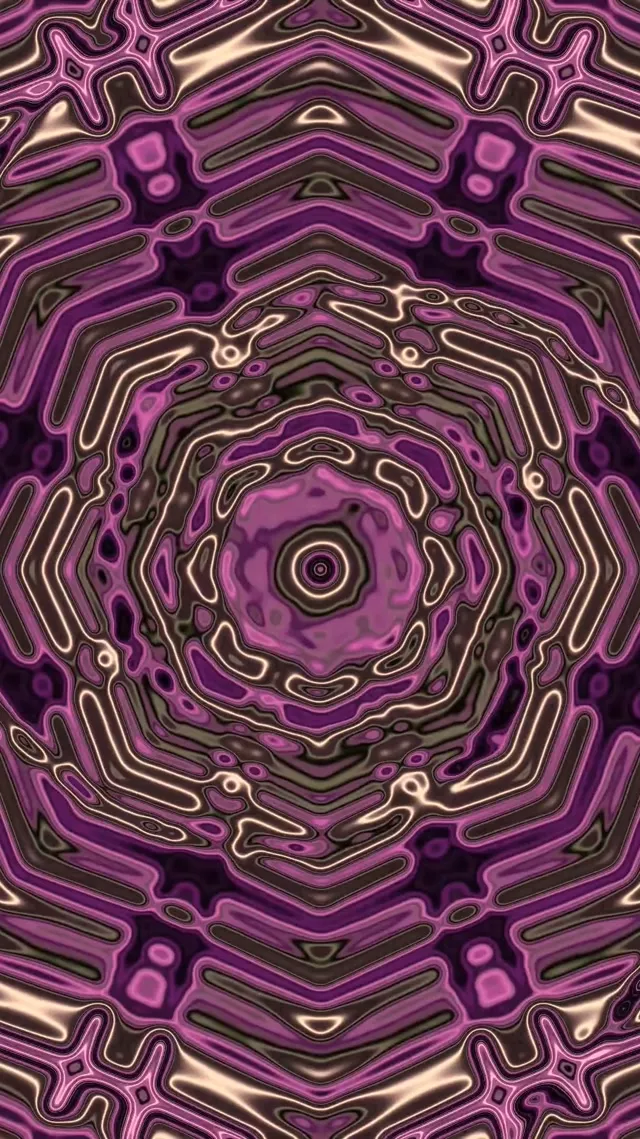 Neon Tunnel Purple Mandala Vortex Vj Loop 9:16 Reels 60fps Screensaver
