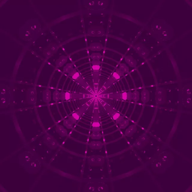 Neon Tunnel Purple Radial Web Vj Loop 1:1 Square 60fps Screensaver