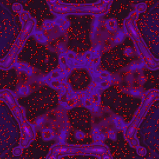 Túnel Neón Morado Vermello Caleidoscopio VJ Loop 1:1 Cadrado 60fps Protector de Pantalla