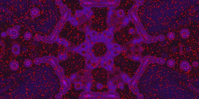Neon Tunnel Purple Red Organic Blob VJ Loop 2:1 Univisium 60fps Screensaver