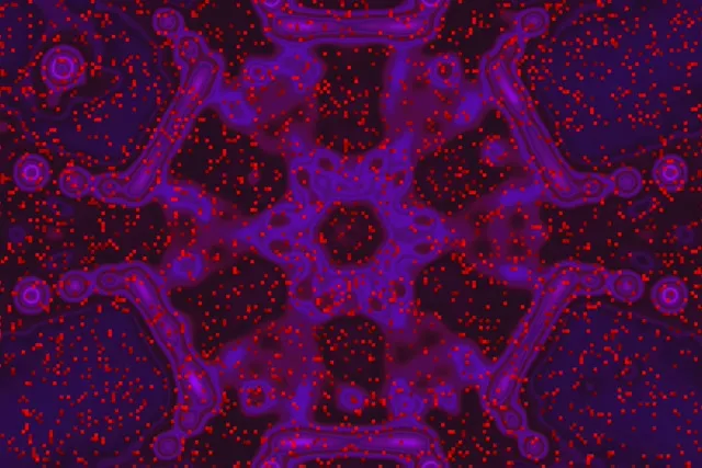 Đường Hầm Neon Mê Cung Pixel Tím Đỏ Vj Loop 3:2 Surface 60fps Screensaver