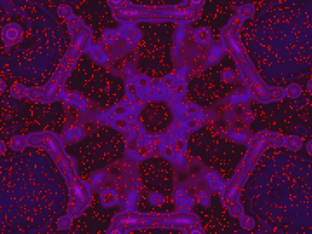 Neonski Predor Vijolična Rdeča Kaplja VJLoops 4:3 Klasičen 60fps Ohranjevalnik Zaslona