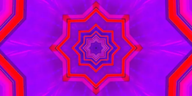 Неон Тунел Ѕвезда Вртлог 2:1 Унивизиум 60fps Скринсејвер VJ Loop