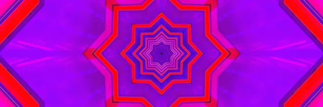 Đường Hầm Neon Xoáy Ngôi Sao VJLoops 3:1 Ba Lần Rộng 60fps Bảo Vệ Màn Hình