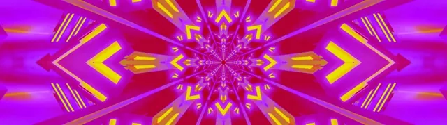 تونل نئونی کالیدوسکوپ پرتاب ستاره 32:9 فوق اولتراواید 60fps صفحه نمایش محافظ Vj Loop