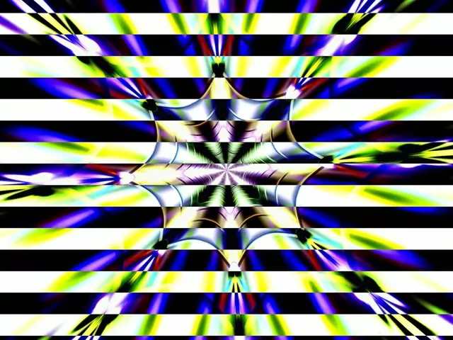 Tunnel Néon Explosion Radiale VJ Loop 4:3 Classique 60fps Économiseur d'écran Animation