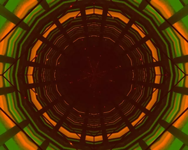 Tunel Neon Vortex Grilă Radială VJLoops 5:4 Industrial 60fps Screensaver