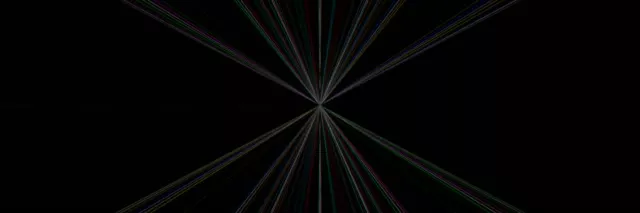 Neon Tunnel Radial Starburst VJ Loop 3:1 Triple Wide 60fps Screensaver