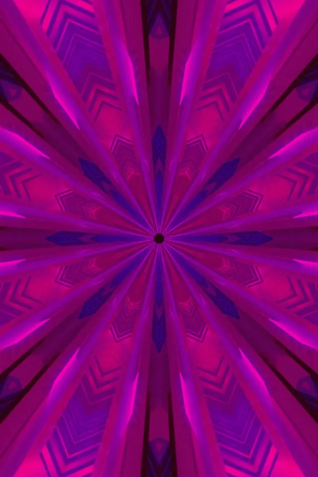 नियॉन टनल रेडिएटिंग डायमंड बर्स्ट 9:16 स्क्रीनसेवर VJLoops लूप 60fps