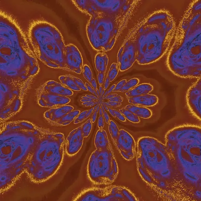 Neon Tunnel Fractal Kaleidoscope Burst 1:1 Square 60fps Screensaver Vj Loop