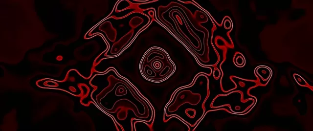 Neon Terowong Berlian Kontur Merah VJ Loop 2.39:1 Cinemascope 60fps Penyelamat Skrin