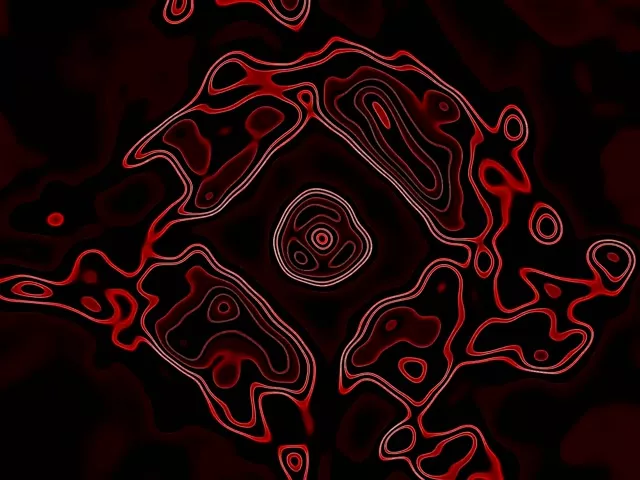 Twnnel Neon Vortecs Amlinell Coch Vj Loop 4:3 Clasurol 60fps Arbedwr Sgrin