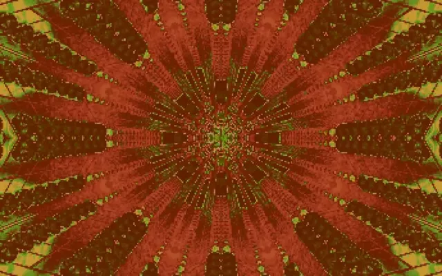 Неон Тунел Црвена Фрактална Калеидоскоп Експлозија VJLoops 16:10 MacBook 60fps Чувар на екран