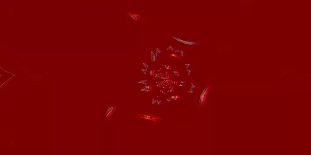 Túnel Neón Fractal Caleidoscopio Explosión VJ Loop 2:1 Univisium 60fps Salvapantallas