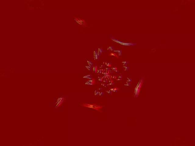 Neono Tunelio Fraktalinis Kaleidoskopo Sprogimas 4:3 Classic 60fps Ekrano Užsklanda VJ Loop