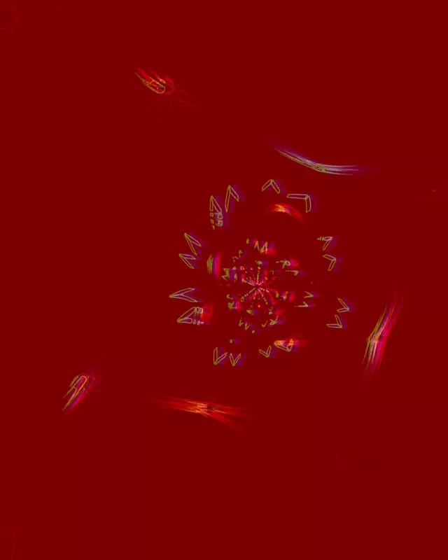 Neono Tunelio Fraktalinis Žydėjimas VJ Loop 4:5 Instagram 60fps Ekrano Užsklanda