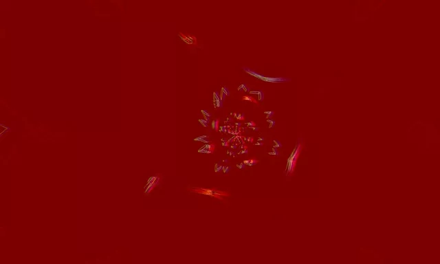 Neon Tonnel Fraktaal Ster Uitbarsting 5:3 Wyd 60fps Sluimerskerm VJLoops