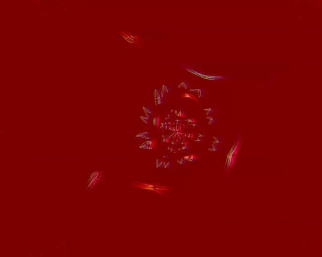 Neona Tuneļa Fraktāla Kaleidoskopa Uzliesmojums VJ Loop 5:4 Industrial 60fps Ekrānsaudzētājs