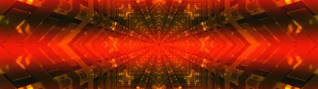 อุโมงค์นีออน แดงทอง กล้องส่องทางไกลคาลิโดสโคป VjLoops 32:9 Super Ultrawide 60fps สกรีนเซฟเวอร์