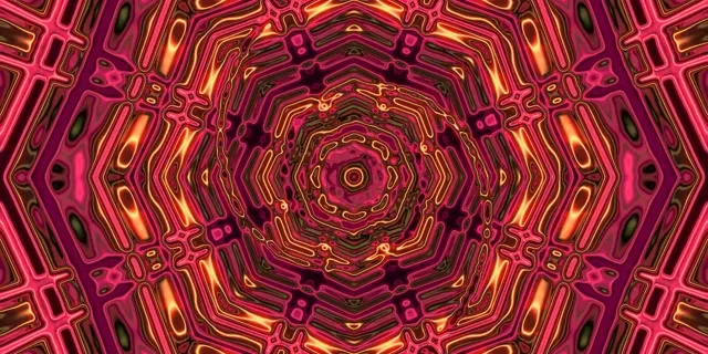 Neon Tunnel Octagon Vortex VJ Loop 2:1 Univisium 60fps Screensaver