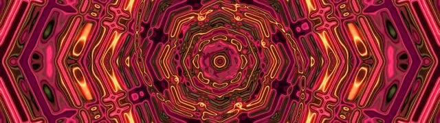 Neon Tunnel Kaleidoskop Vortex 32:9 Super Ultrawide 60fps Pauseskærm VjLoops