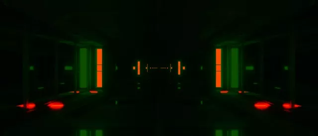 Neon Tunnel Red Green 21:9 Ultrawide 60fps Screensaver VJ Loop