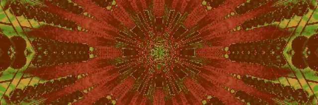 Túnel Neon Explosão Caleidoscópio Vermelho Verde 3:1 Triple Wide 60fps Protetor de Tela VJLoops