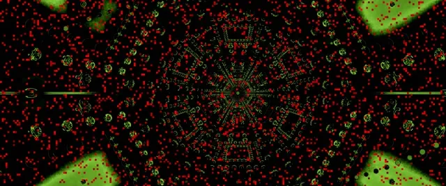 Neon Tunel Rdeča Pikselska Mandala Mreža 2.39:1 Cinemascope 60fps Ohranjevalnik Zaslona Vj Loop