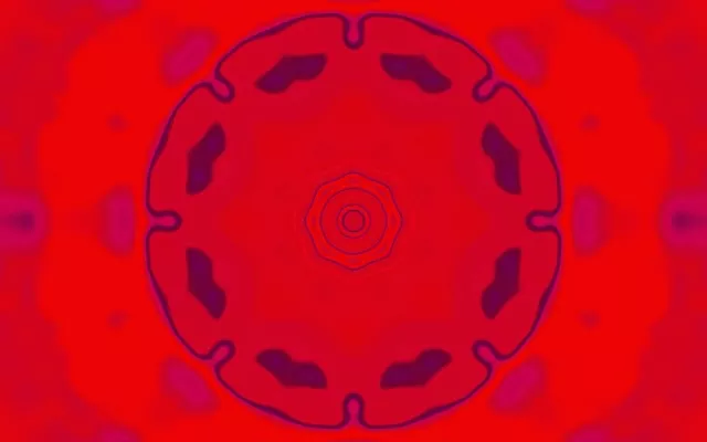 Túnel Neón Calidoscopio Vermello VJLoops 16:10 Macbook 60fps Protector de Pantalla