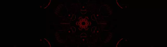 Neon Tunnel Rode Mandala Kaleidoscoop 32:9 Ultrawide 60fps Schermbeveiliging VJLoops