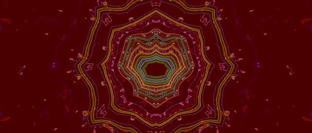 Neon Tunnel Kaleidoscope Vortex 21:9 Ultrawide 60fps Screensaver Vj Loop