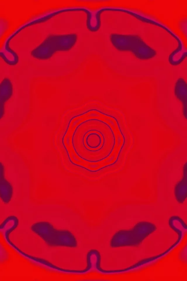 Neon Tunnel Red Octagon Vortex Screensaver 2:3 Photo Portrait 60fps Vj Loop