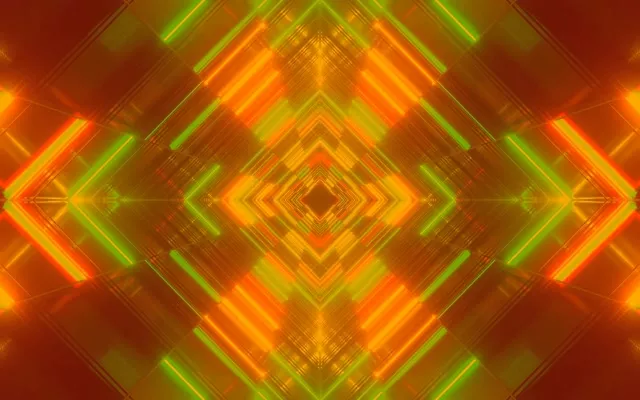 Neon Tunnel Diamond Vortex VJ Loop 60fps 16:10 MacBook Screensaver