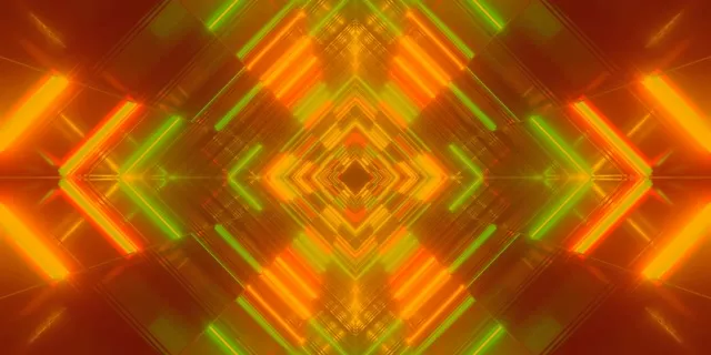 Neon Tunnel Diamond Vortex VJ Loop 2:1 Univisium 60fps Screensaver