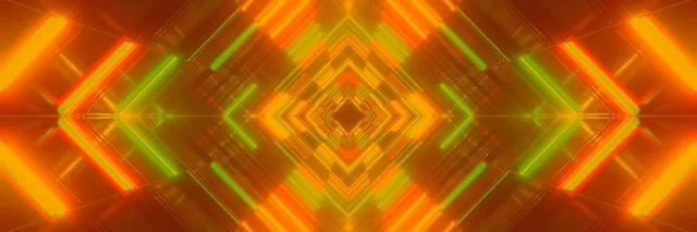Neon Tunnel Diamond Vortex VJ Loop 3:1 Triple Wide 60fps Screensaver