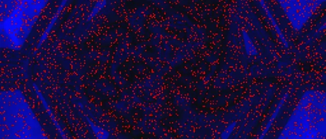 Neon Tunnel Red Particle Swarm 21:9 Ultrawide 60fps Screensaver Vj Loop