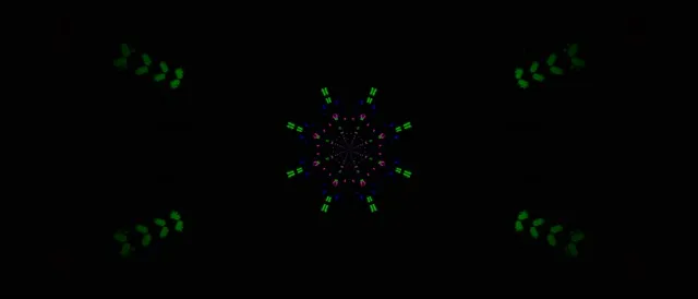 Neon Tunnel Kaleidoscope Star Burst VJ Loop 21:9 Ultrawide 60fps Screensaver