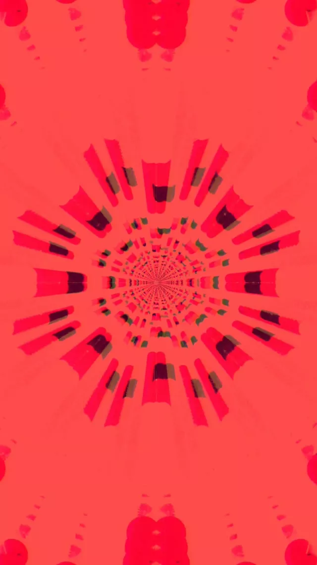 Neon Tunnel Red Radial Burst Vj Loop 9:16 Reels 60fps Screensaver